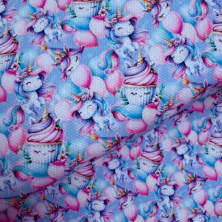 Unicorn Party 001 Canvas Fabric Sheet
