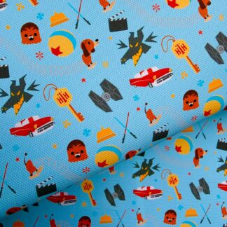 Family Movies 001 Canvas Fabric Sheet