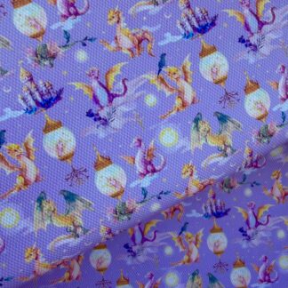 Dragons 012 Canvas Fabric Sheet