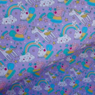 Pink Piggie 040 Canvas Fabric Sheet