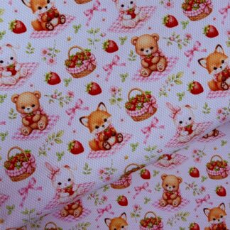 Bowtiful Picnic 001 Canvas Fabric Sheet