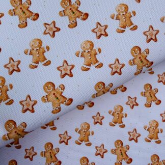 Gingerbread 001 Canvas Fabric Sheet