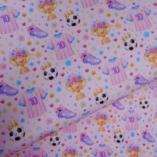 Football Queen 001 Canvas Fabric Sheet