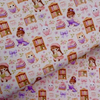 Reading Club 001 Canvas Fabric Sheet