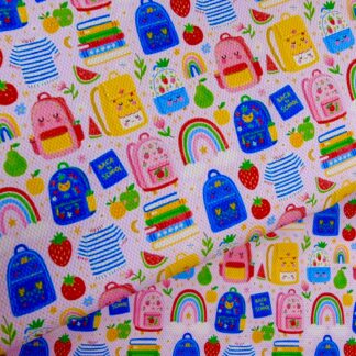 Back To School 001 Canvas Fabric Sheet
