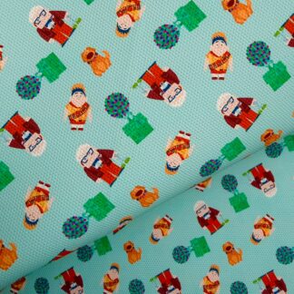 Balloon House 004 Canvas Fabric Sheet