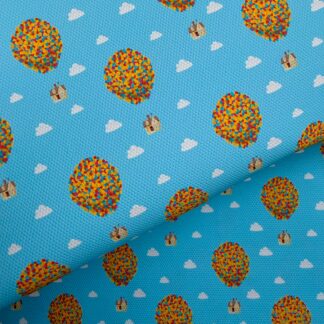 Balloon House 005 Canvas Fabric Sheet