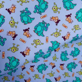 Monsters 017 Canvas Fabric Sheet