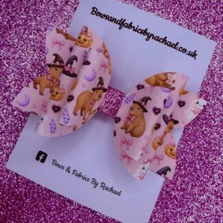 Halloween Capybara 001 Hair Bow