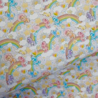 Rainbow Bears 004 Canvas Fabric Sheet