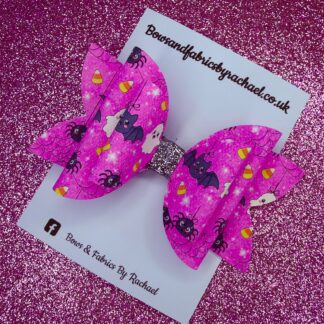 Pink Halloween 004 Hair Bow