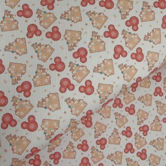 Disney Christmas Cookies 005 Canvas Fabric Sheet