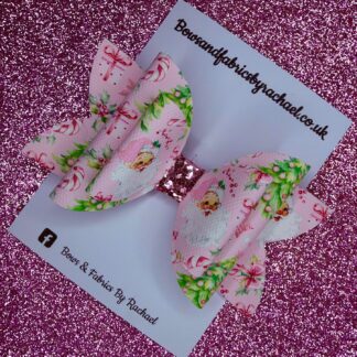 Pink Christmas 011 Hair Bow
