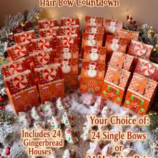 Hair Bow Christmas Advent Calendar