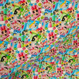 Power Girls 009 Canvas Fabric Sheet