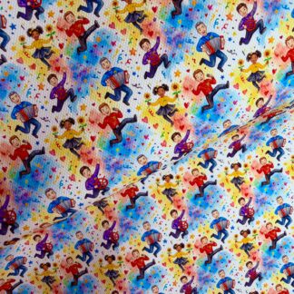 Wiggles 002 Canvas Fabric Sheet