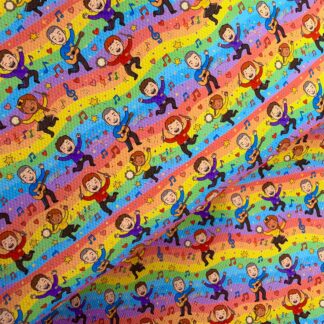 Wiggles 001 Canvas Fabric Sheet